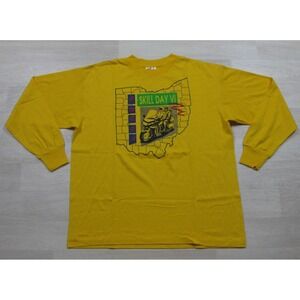 Vintage 80s‎ Ohio Gold Wing Road Riders T-Shirt Men's (L) GWRRA Skill Day VI